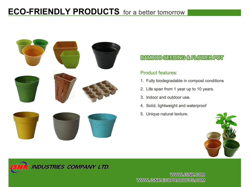 Bamboo Sedding&Flower Pot